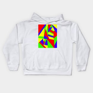 Abstract Primary Colors Kids Hoodie